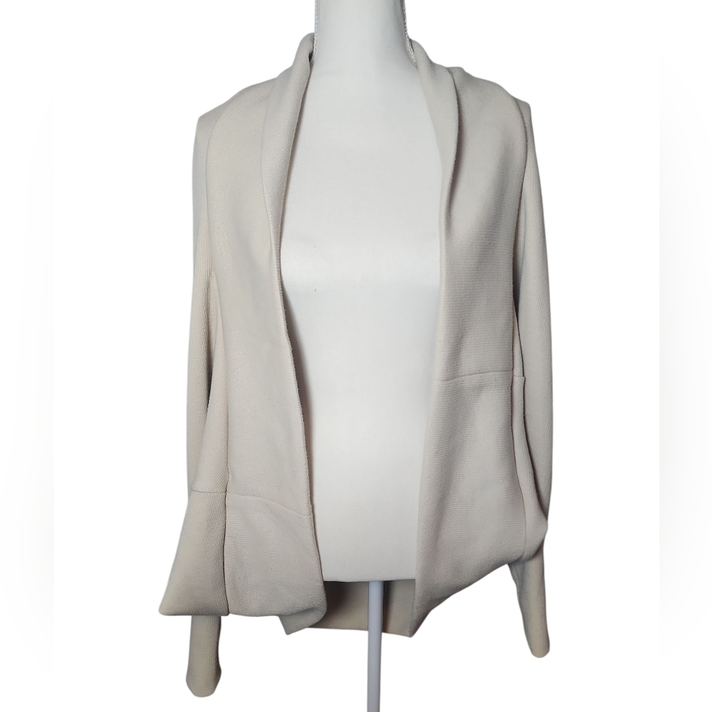 Mono B Beige Dolman Sleeve Cocoon Cardigan Size Med/large